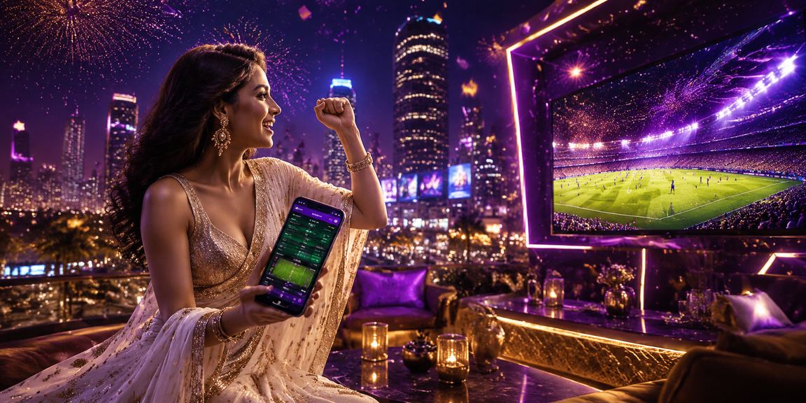 Bangalore MG Road sports betting enthusiast in traditional saree