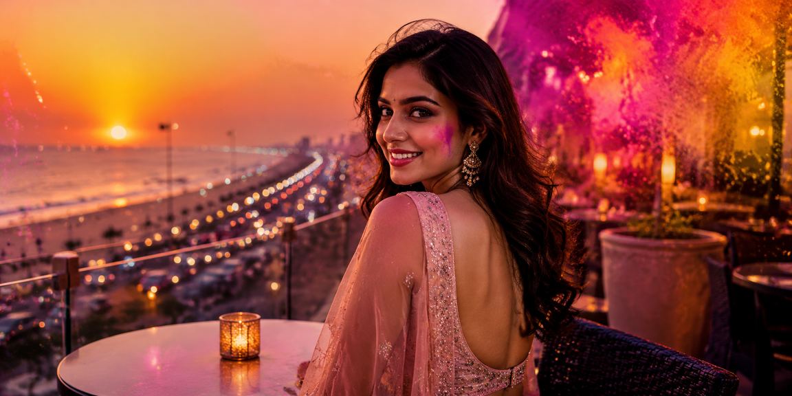 Holi festival celebration with mobile payments in Chennai