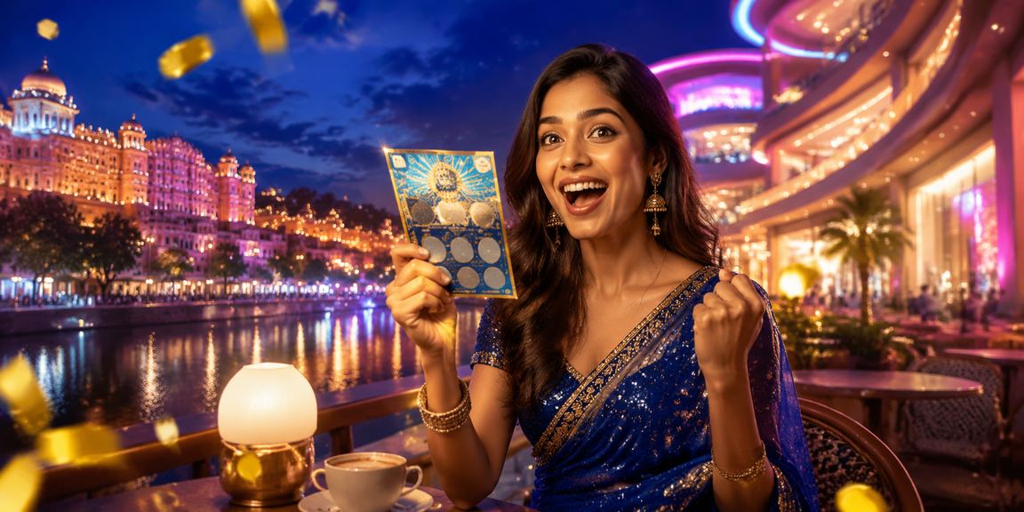 Colorful lottery tickets in Jaipur
